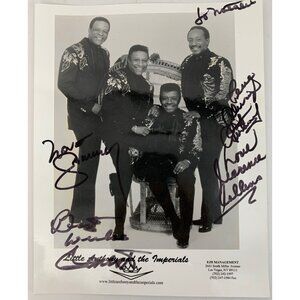 Vintage Autographed Little Anthony Imperials Photo 13 x 10 7896 R&B USA Music